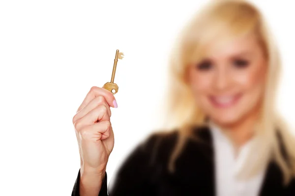 A golden key Royalty Free Stock Images
