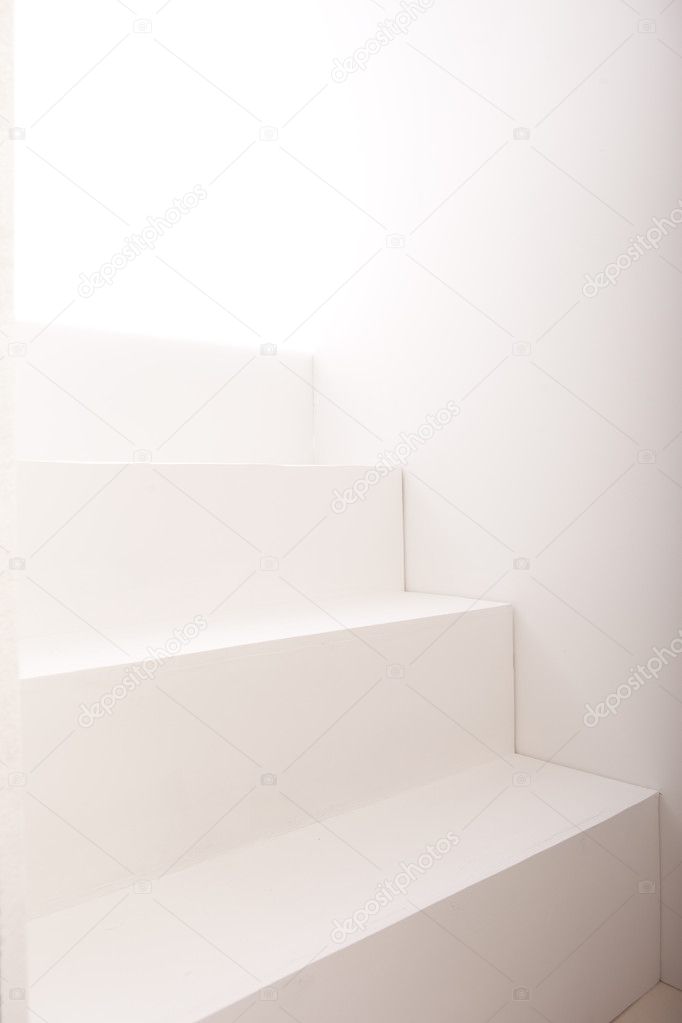 Background Of White Steps