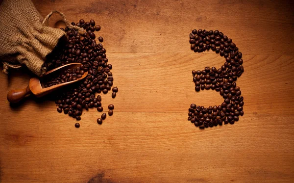 Čerstvě pražená kávová zrna 3 — Stock fotografie