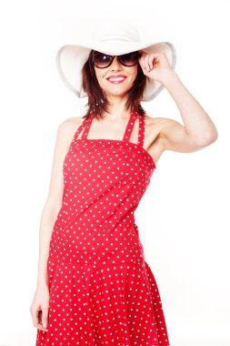 Pretty Model In Summer Fashion clipart