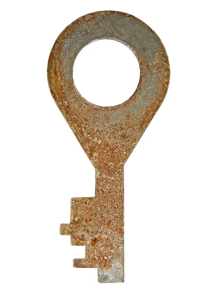 Oude roestige sleutel. — Stockfoto