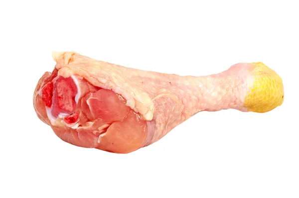 Noga niegotowane kurczaka. — Zdjęcie stockowe