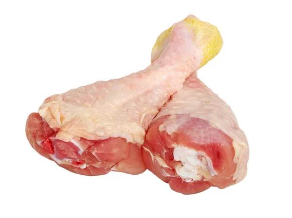 Dwie nogi niegotowane kurczaka. — Zdjęcie stockowe