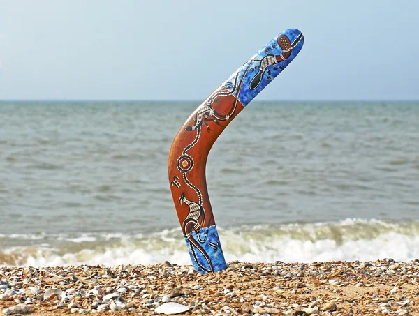 stock image Boomerang on Sandy Beach.