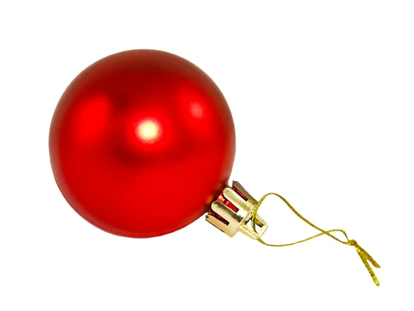 Palla di Natale rossa . — Foto Stock