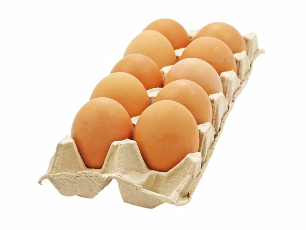 stock image Dozen eggs.