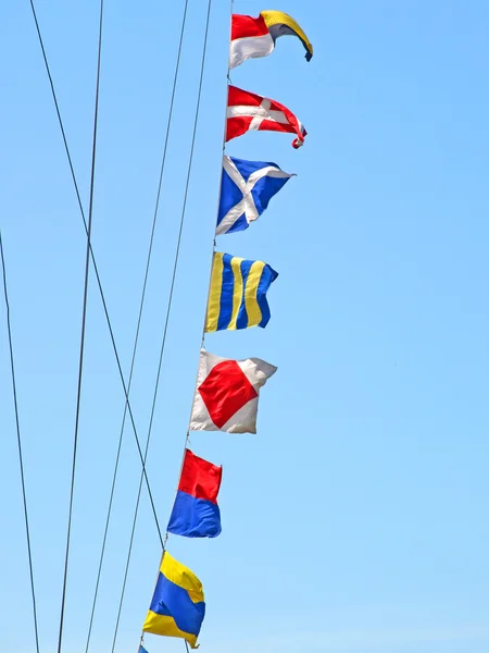 Banderas de alarma marina . —  Fotos de Stock