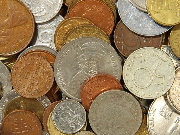 Münzen.Hintergrund — Stockfoto
