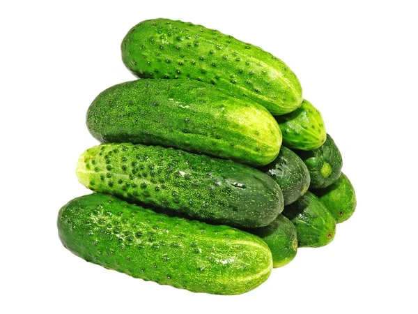 Pile of fresh cucumbers. — Stock Photo, Image