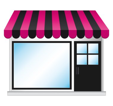 Beauty fashion store. Vector illustration. clipart