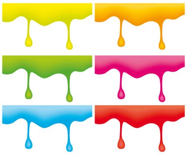 Paint banners set. clipart