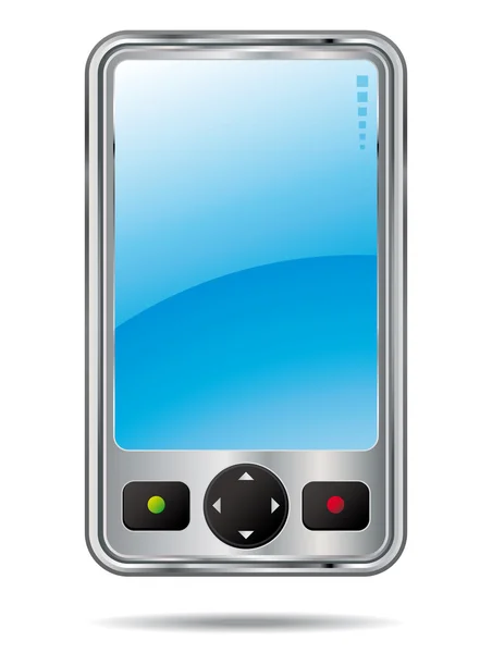 Handy-Symbol mit Touchscreen. — Stockvektor