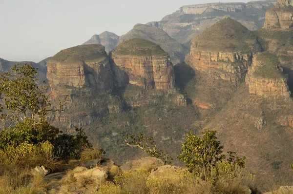 O "Drie Rondawels" em Blyde River Canyon — Fotografia de Stock