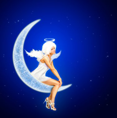 Moon Angel clipart