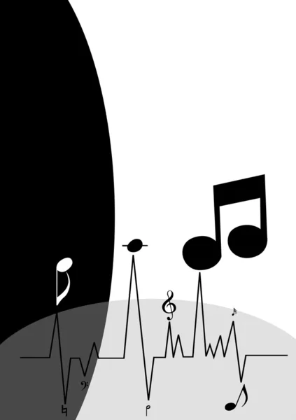 Le rythme musical — Image vectorielle