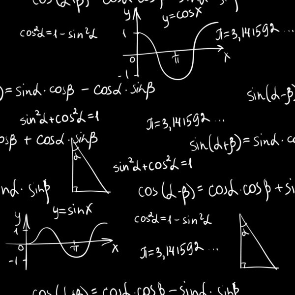 Maths seamless pattern