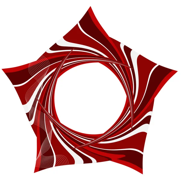 Абстрактний фон з червоними смугастими елементами — стоковий вектор