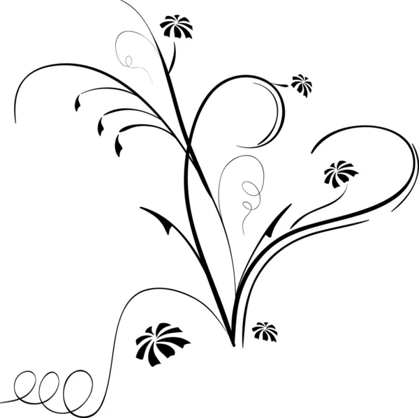 Çiçek desenli tasarım — Stok Vektör