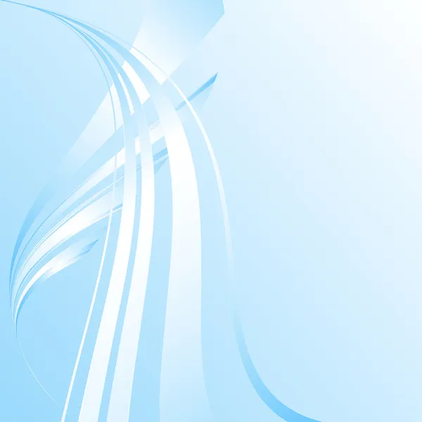 Fond abstrait bleu clair avec vagues — Image vectorielle