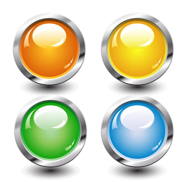 Set of buttons — Stock Vector