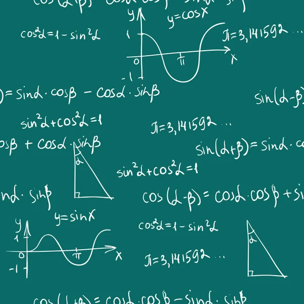 Matematica modello senza soluzione di continuità — Vettoriale Stock
