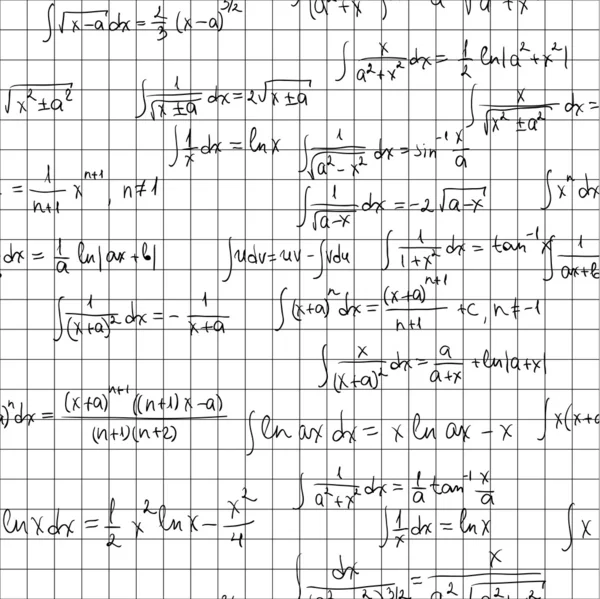 Maths seamless pattern — Stock Vector