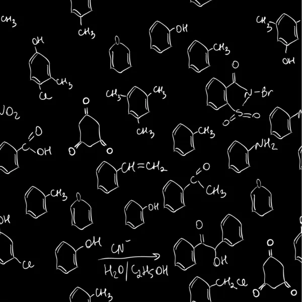 Chemical seamless pattern — Stock Vector