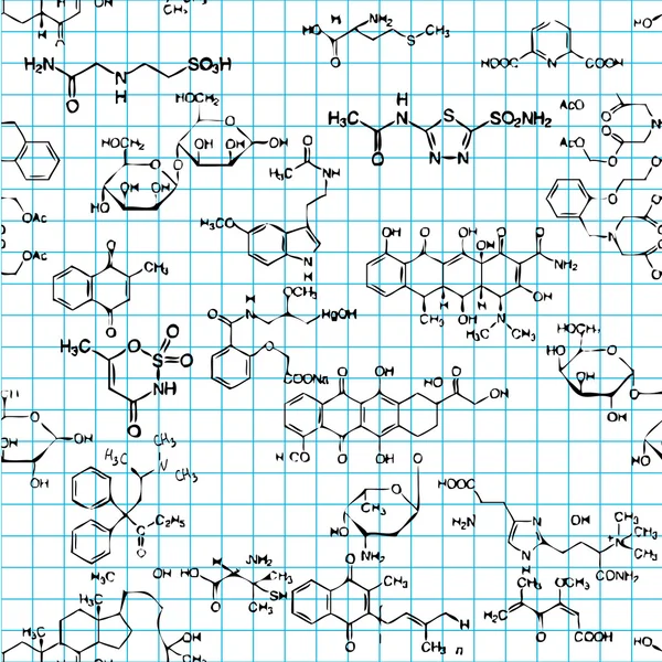 Chemical seamless pattern Vector Graphics