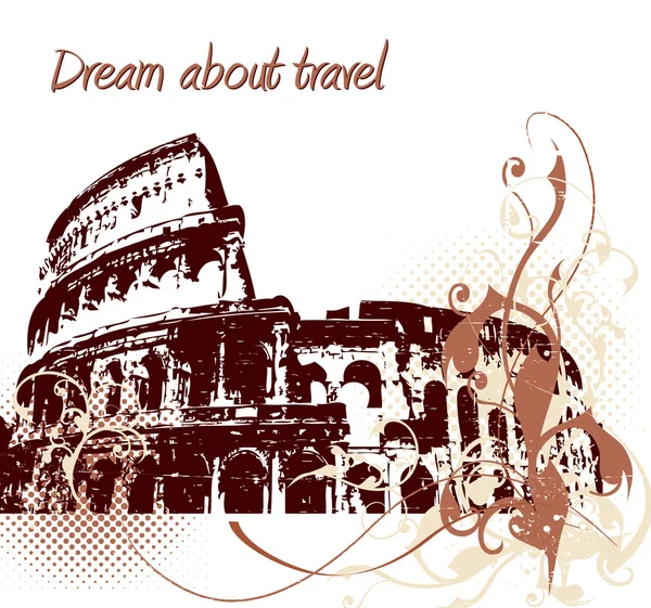 Background with Colosseum Royalty Free Stock Vectors