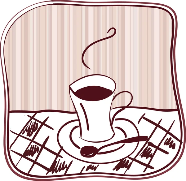 Dibujos animados ilustración taza de café Ilustración de stock