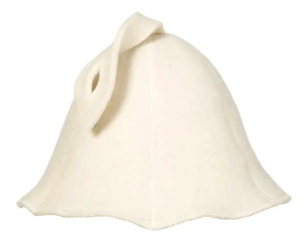 Biała czapka nie ozdoby — Zdjęcie stockowe
