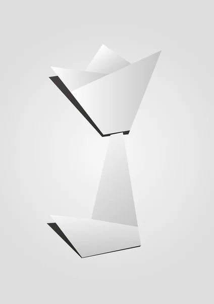 Tulipán hecho por técnica de origami — Foto de Stock