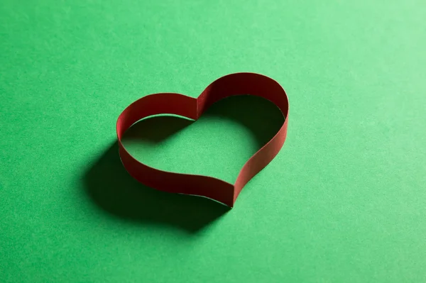 Heart frame from paper, love concept — Stock Photo, Image