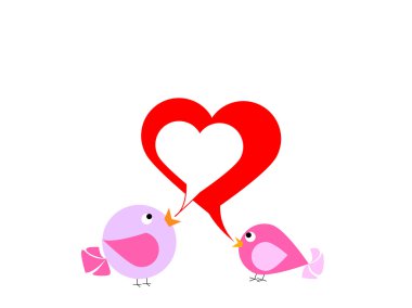iki güzel kuşlar aşk hakkında şarkılar söylüyorlar