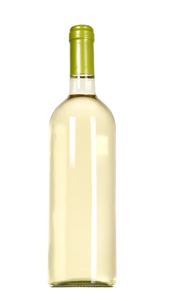Witte wijnstok fles op witte achtergrond — Stockfoto