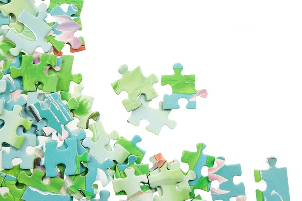 Puzzle colorato in varie forme — Foto Stock