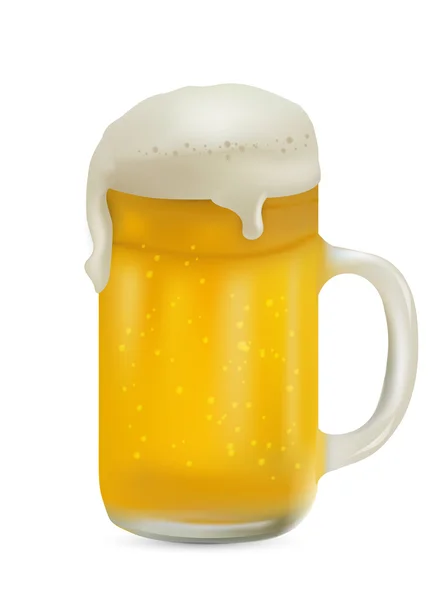 现实一品脱啤酒 — 图库矢量图片