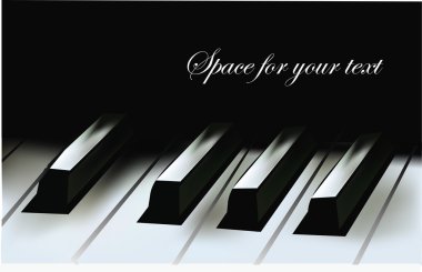 Realistic Piano Keys clipart