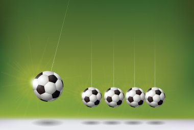 Futbol topları Newton'un beşiği