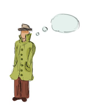 Detective Hand Drawn clipart