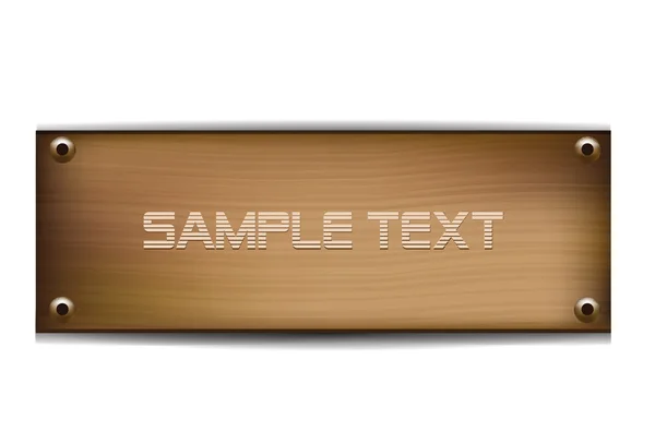 Wood Template — Stock Vector