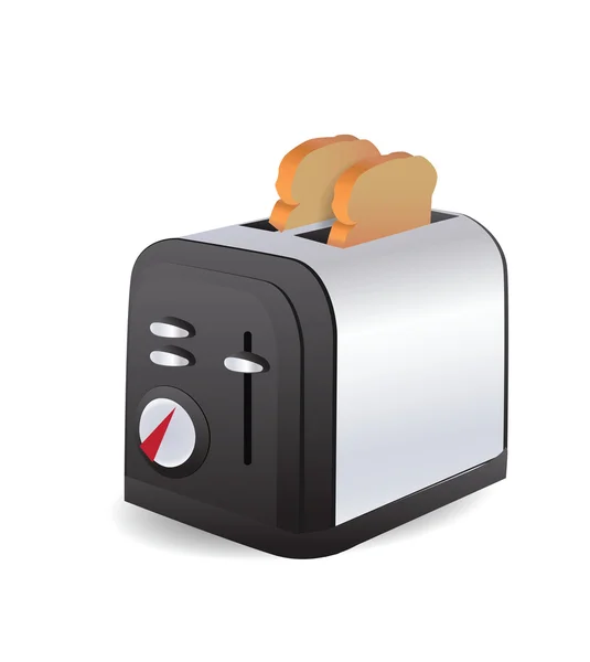 孤立的烤面包机 — 图库矢量图片