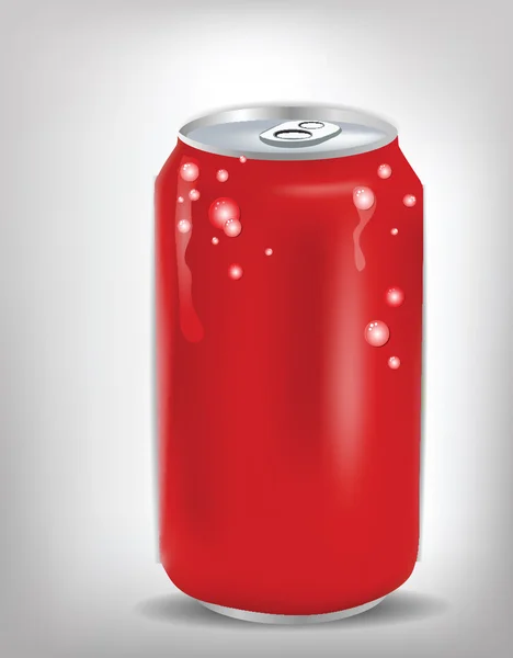 Soda Red can — Stock Vector