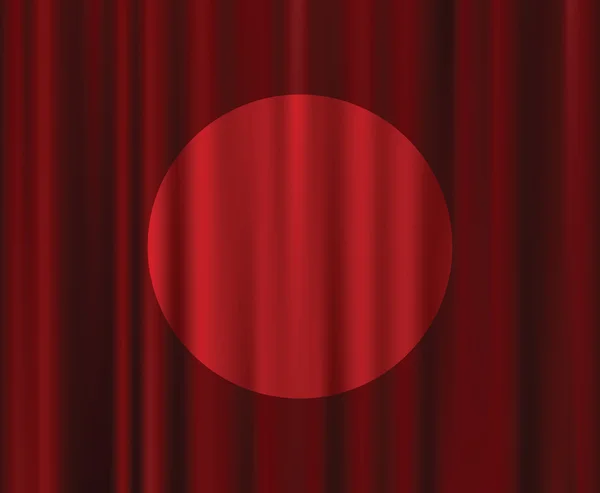 Cortina de teatro rojo — Vector de stock