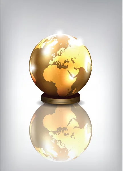 Terre dorée — Image vectorielle