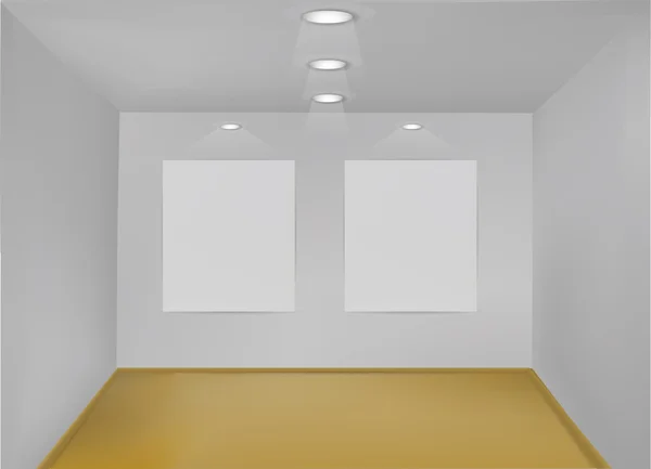 Salle de galerie vide — Image vectorielle