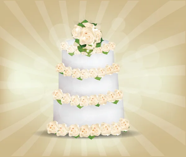 Gâteau de mariage — Image vectorielle