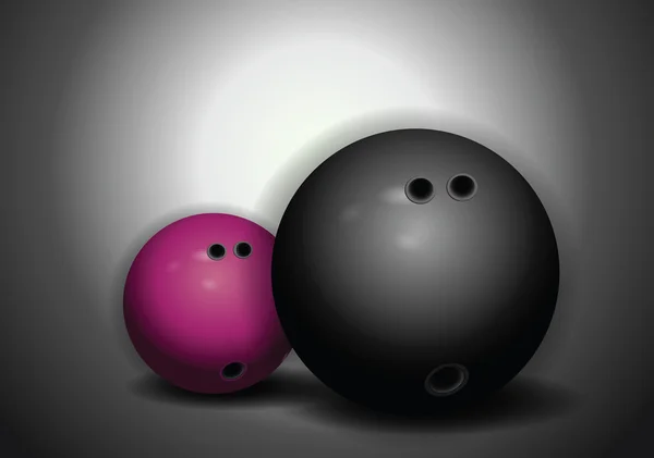 Bowling Balls — Stock Vector