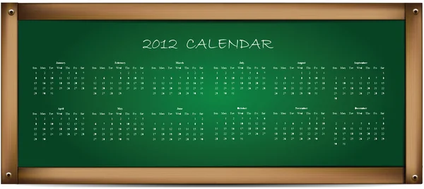 Kalendář na školní tabuli — Stockový vektor