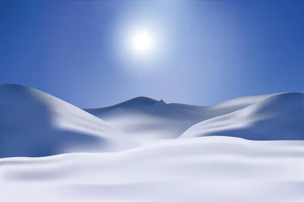 Paisajes nevados imágenes de stock de arte vectorial | Depositphotos